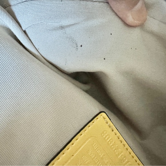 Coach Signature 'C' Legacy Striped Tote Bag Satchell Pink and Yellow - Picture 15 of 16